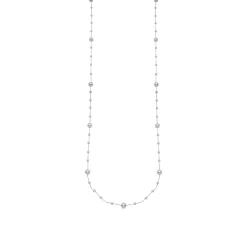 Collar con Perla Blanca acabado plata - Xyaz