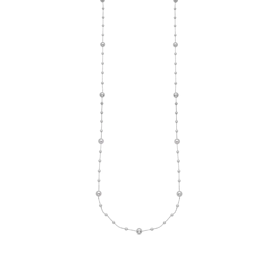 Collar con Perla Blanca acabado plata - Xyaz