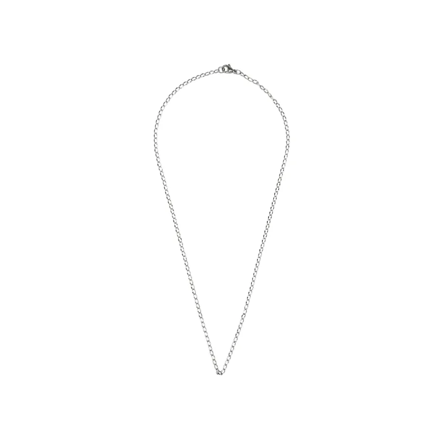 Collar de 50 cm acabado en rodio - Zalo