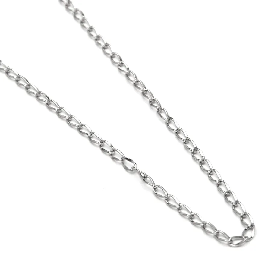 Collar de 50 cm acabado en rodio - Zalo
