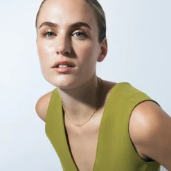 Collar de 50 cm acabado en oro amarillo de 18k - Dimha