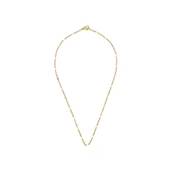 Collar de 50 cm acabado en oro amarillo de 18k - Dimha