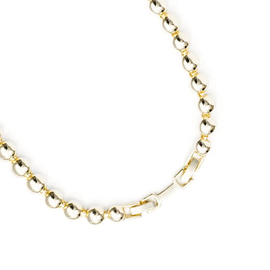 Collar de Circonita Brillante acabado en oro amarillo de 18k - Avihe