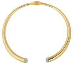 Collar de Circonita Brillante acabado en oro amarillo de 18k - Pharra
