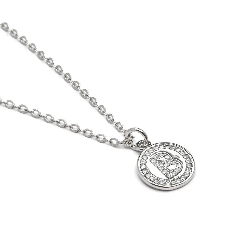 Collar de Circonita Brillante acabado en rodio - Alphabet