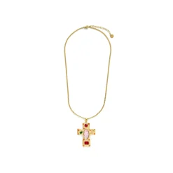 Collar de Circonita Multicolor acabado en oro amarillo 18k - Overy