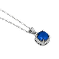 Collar de Circonita Tanzanita acabado en rodio - Kada