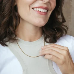 Collar de 45cm acabado en Oro Amarillo de 18k - Akido