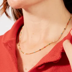 Collar de 45cm acabado en Oro Amarillo de 18k - Ahaki