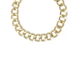 Collar de 45cm acabado en Oro Amarillo de 18k - Moba
