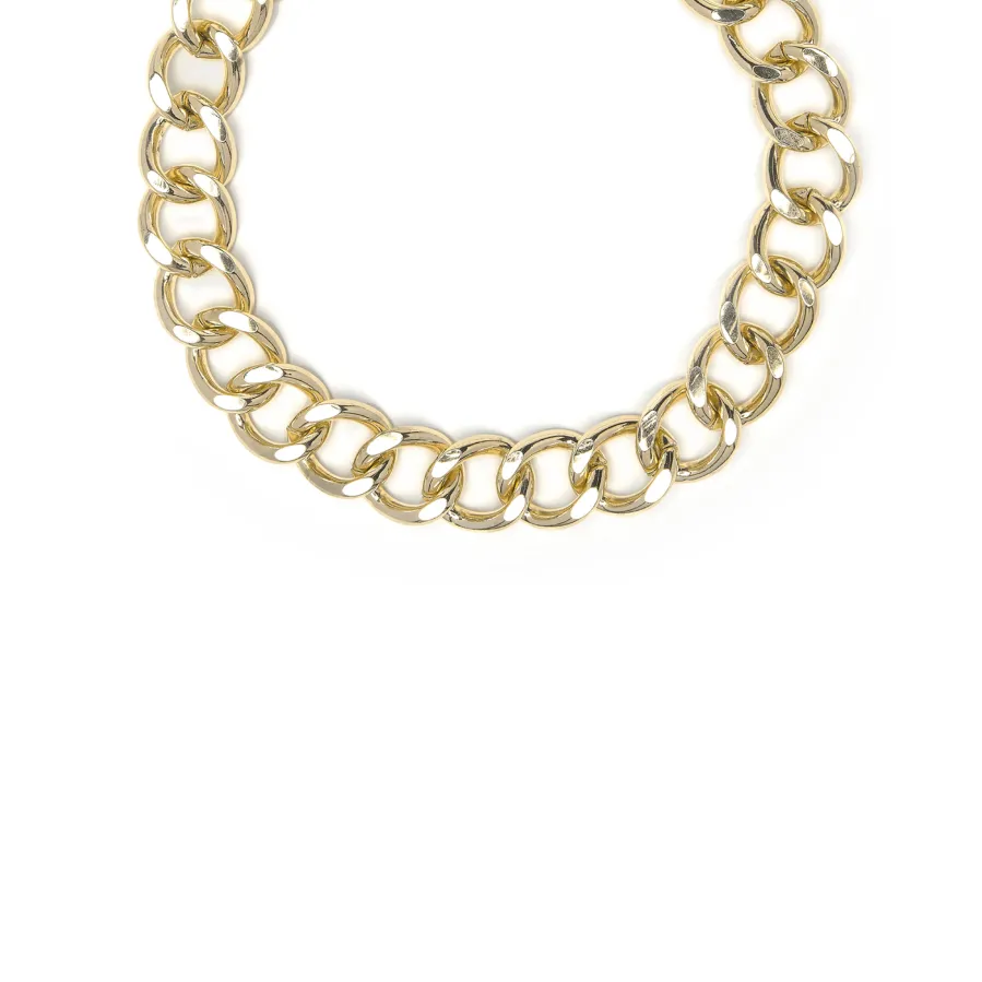 Collar de 45cm acabado en Oro Amarillo de 18k - Moba