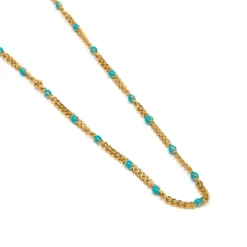Collar de 45cm acabado en Oro Amarillo de 18k - Abma