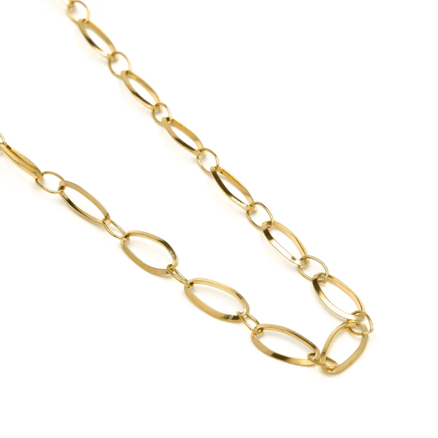 Collar de 60cm acabado en Oro Amarillo de 18k - Sasil