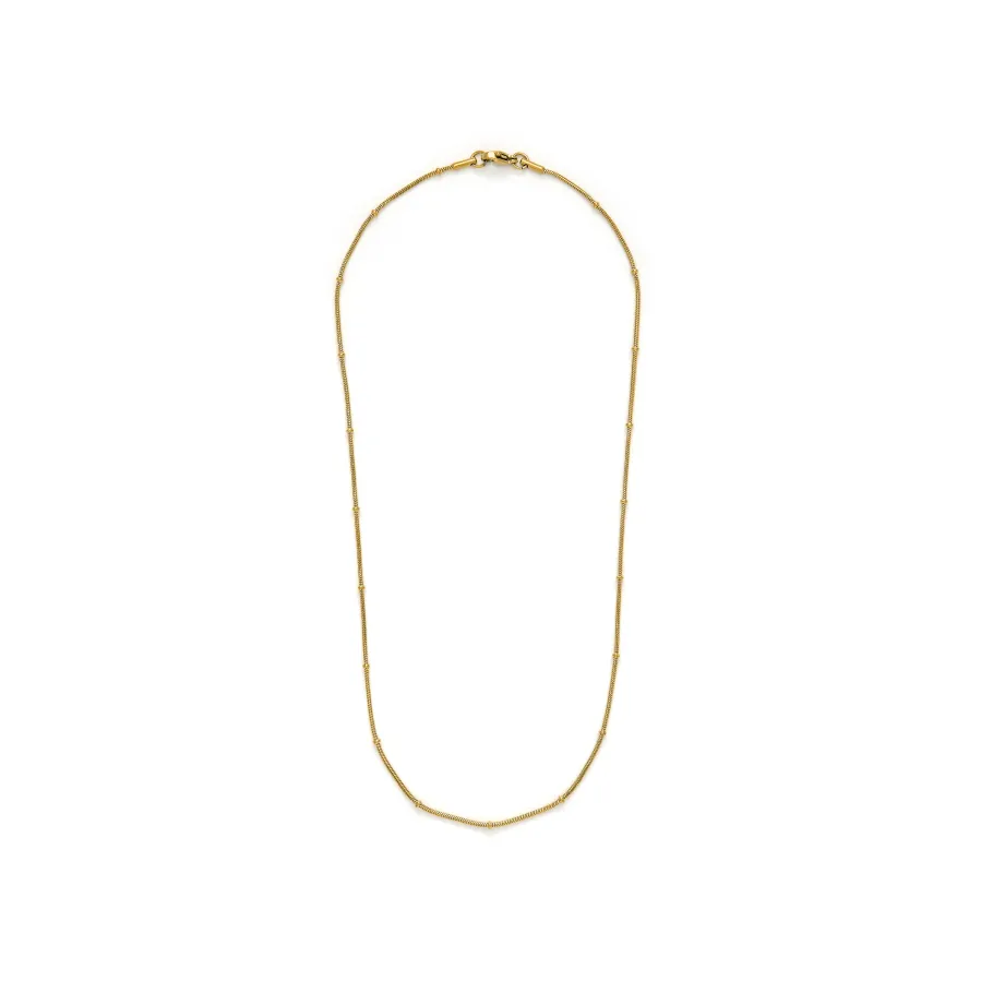 Collar de 45cm acabado en Oro Amarillo de 18K - Thapai