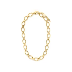 Collar de 42cm acabado en Oro Amarillo de 18k - Ciati