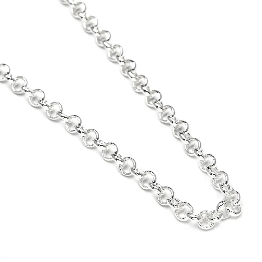 Collar de 50cm acabado en rodio - Lakbra