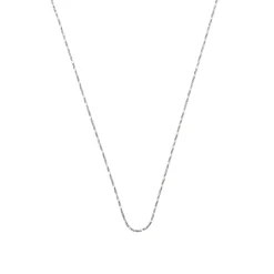 Collar de 45cm acabado en rodio - Abki