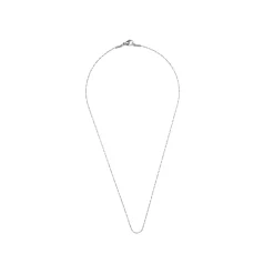 Collar de 45cm acabado en rodio - Abki