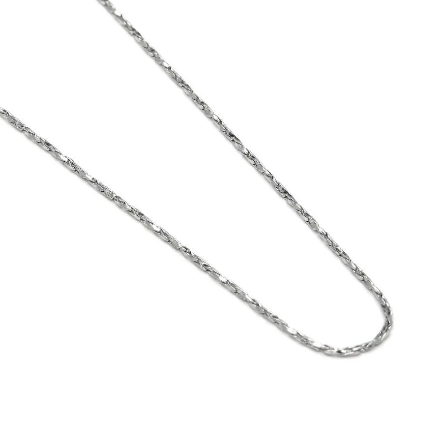 Collar de 45cm acabado en rodio - Abki