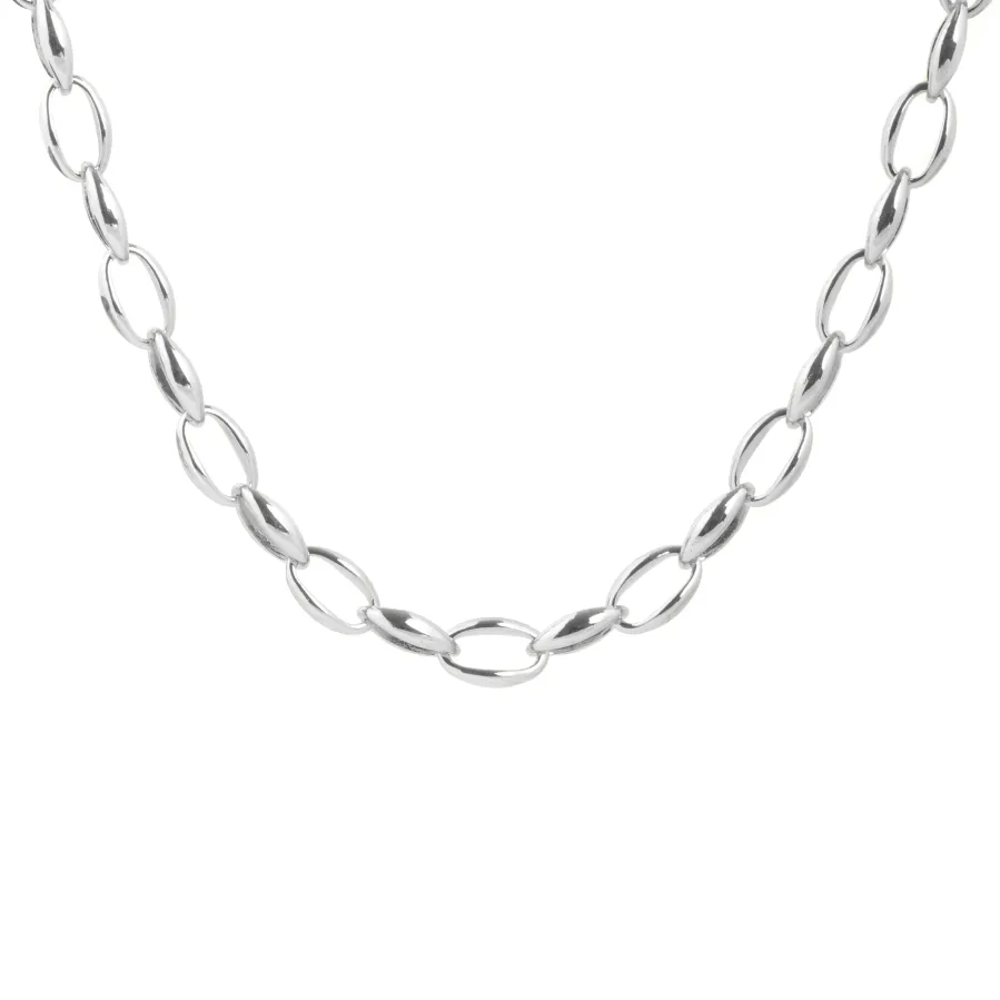 Collar de 42cm acabado en rodio - Hande