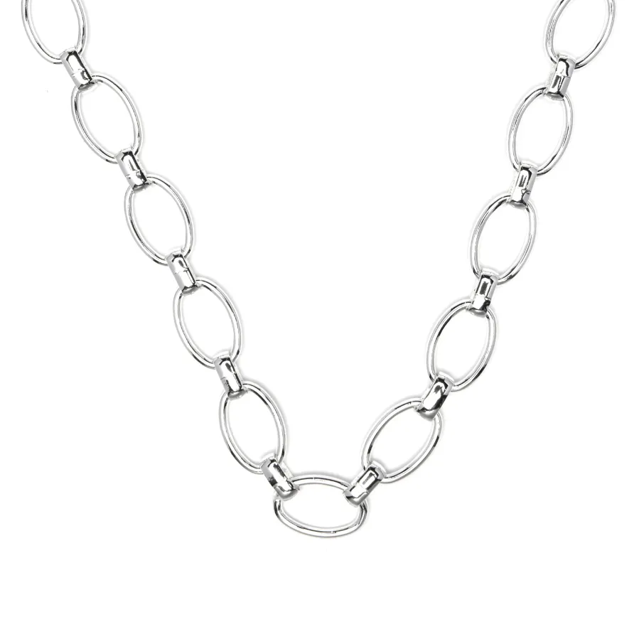 Collar de 42cm acabado en rodio - Ciati