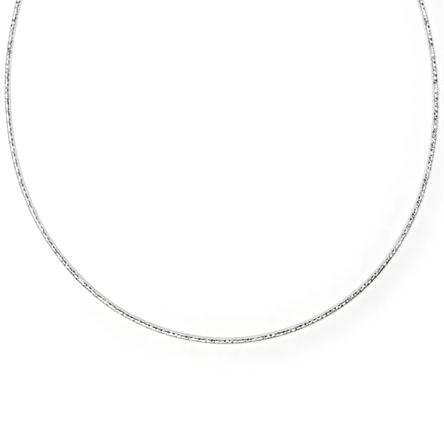 Collar de 45cm acabado en rodio - Nui