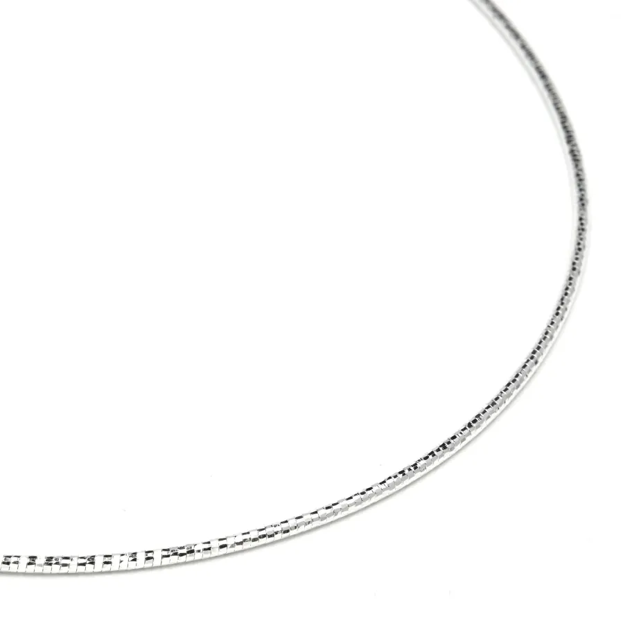 Collar de 45cm acabado en rodio - Nui
