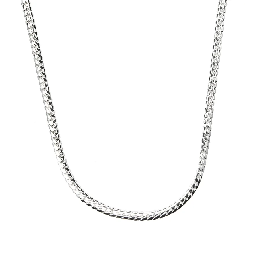 Collar de 45cm acabado en rodio - Nanja