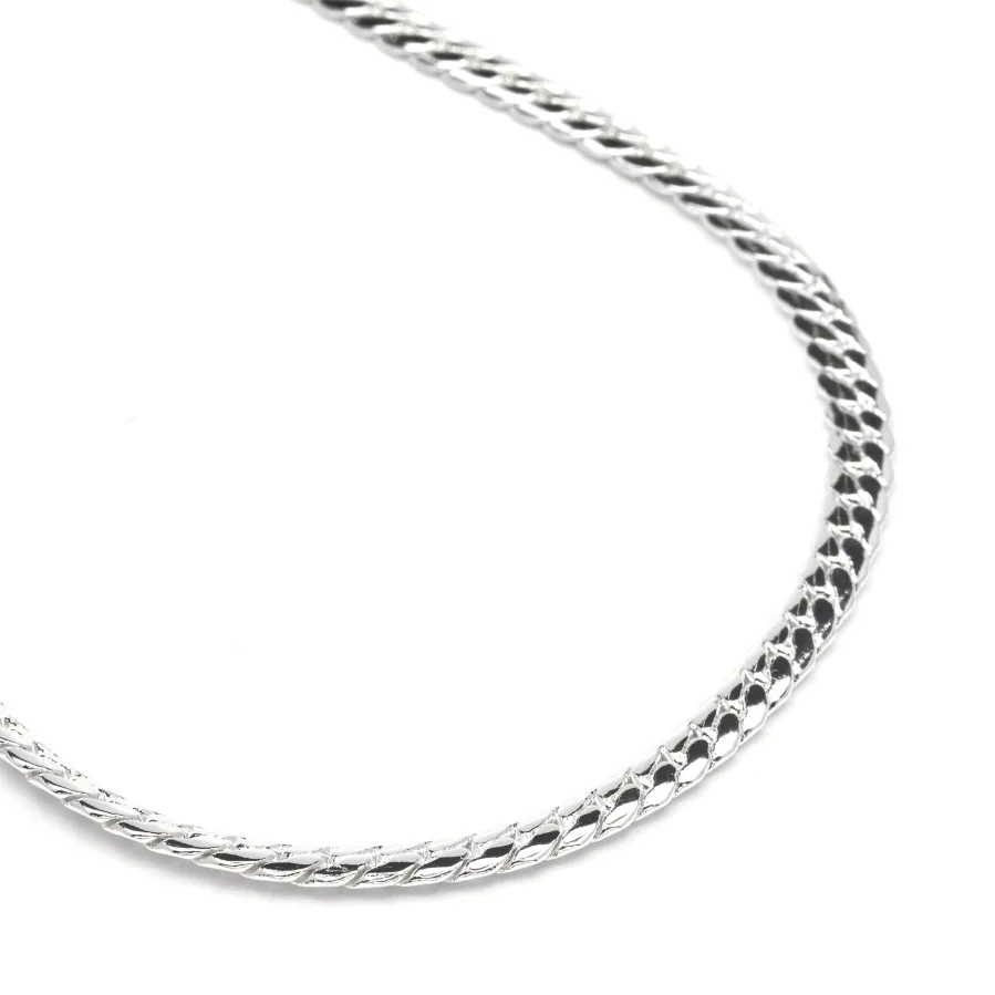 Collar de 45cm acabado en rodio - Nanja