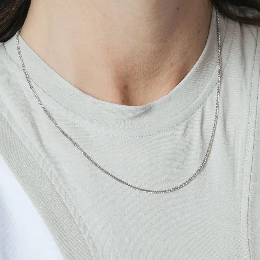 Collar de 45cm acabado en rodio - Sayas