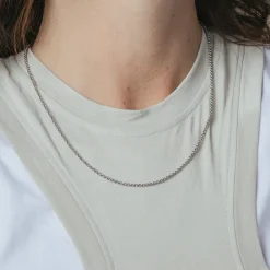 Collar de 45cm acabado en rodio - Thoth