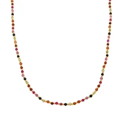Collar de Cristal Multicolor acabado en oro amarillo 18K - Irfoa
