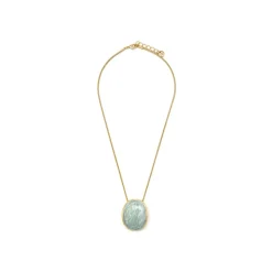 Collar de Lacado Verde acabado en oro amarillo 18k - Sul