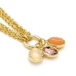 Collar de Ojo de Gato Multicolor acabado en oro amarillo 18k - Zalya