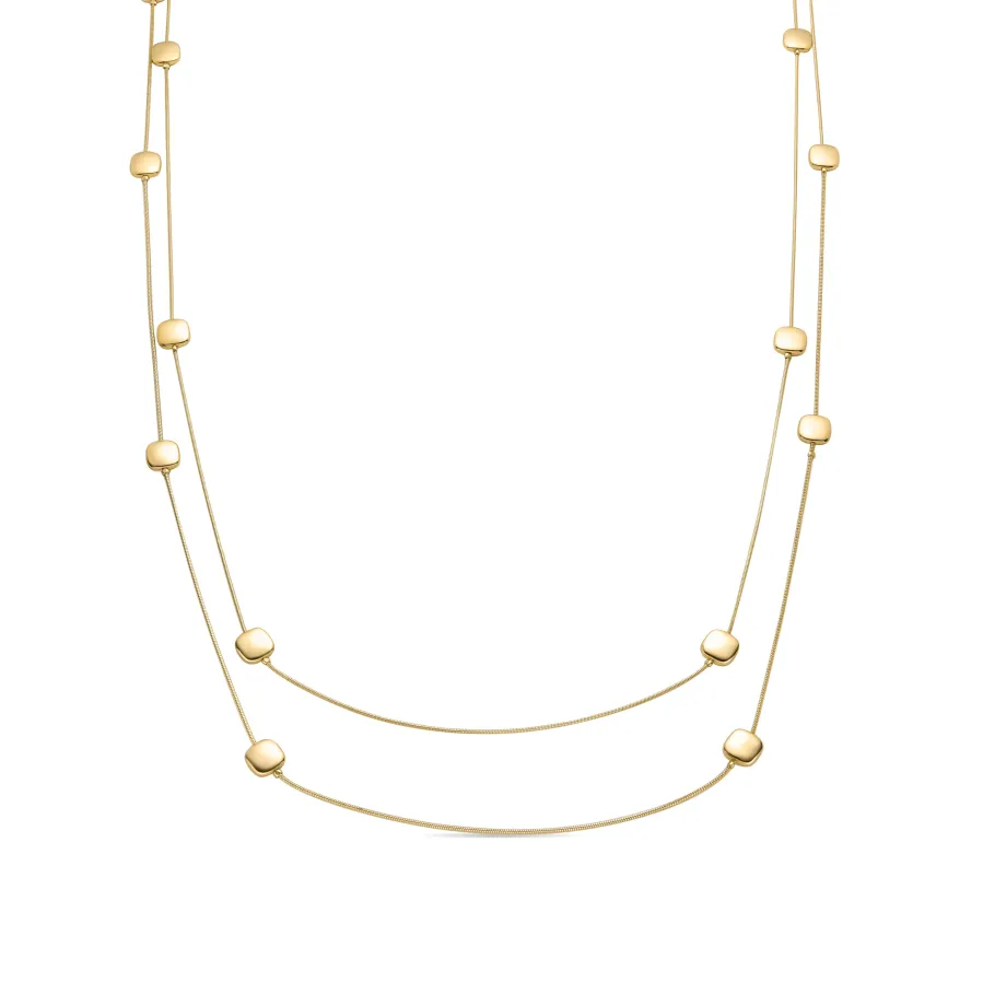 Collar de Perla Blanca acabado en oro amarillo 18K - Tislain