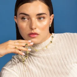 Collar de Perla Blanca acabado en oro amarillo 18K - Tislain