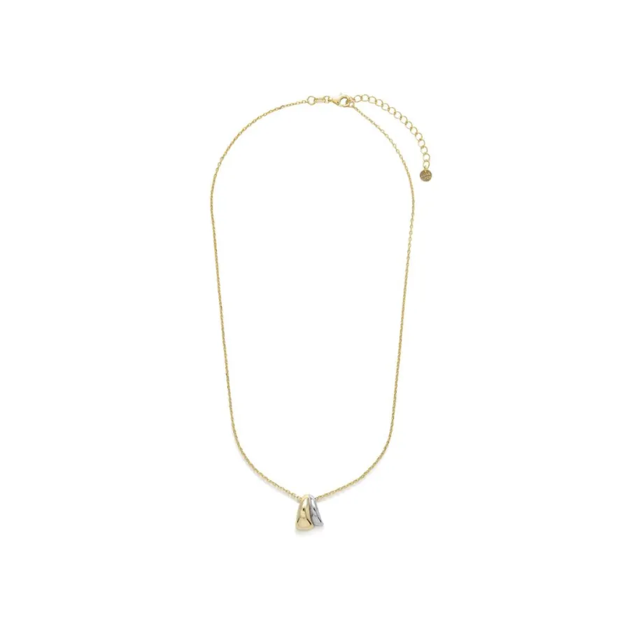 Collar de Plata de Ley 925 acabado oro amarillo 18k - Gayma
