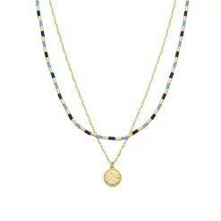 Collar de Plata de Ley 925 acabado en oro amarillo de 18k - Chokki