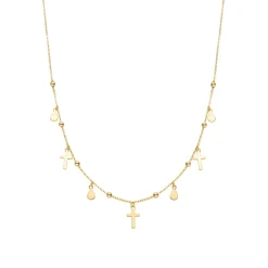 Collar de Plata de Ley 925 acabado en oro amarillo 18K - Cirai