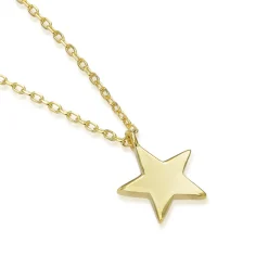 Collar de Plata de Ley 925 acabado en oro amarillo 18K - Remih
