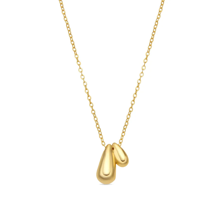 Collar de Plata de Ley 925 acabado oro amarillo de 18k - Zarael