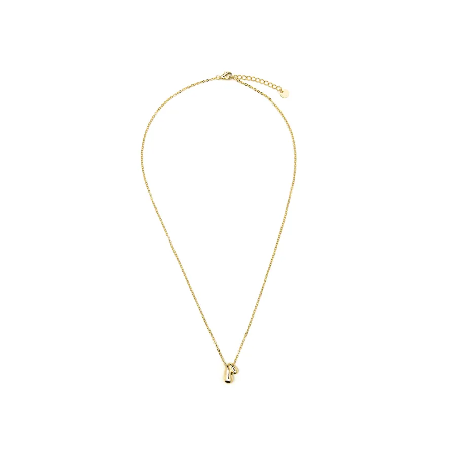 Collar de Plata de Ley 925 acabado oro amarillo de 18k - Zarael