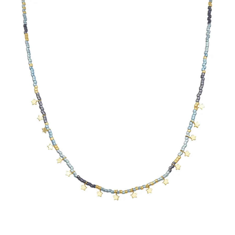 Collar de Plata de Ley 925 acabado en oro amarillo 18K - Muh
