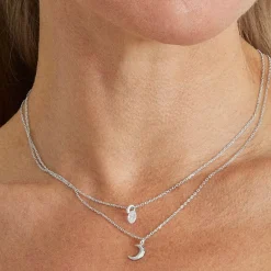 Collar de Plata de Ley 925 acabado en rodio - Crescent