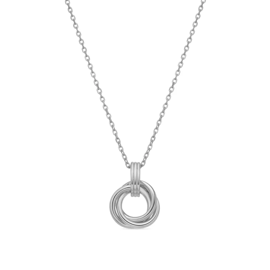Collar de Plata de Ley 925 y Circonita Brillante acabado rodio - Imad
