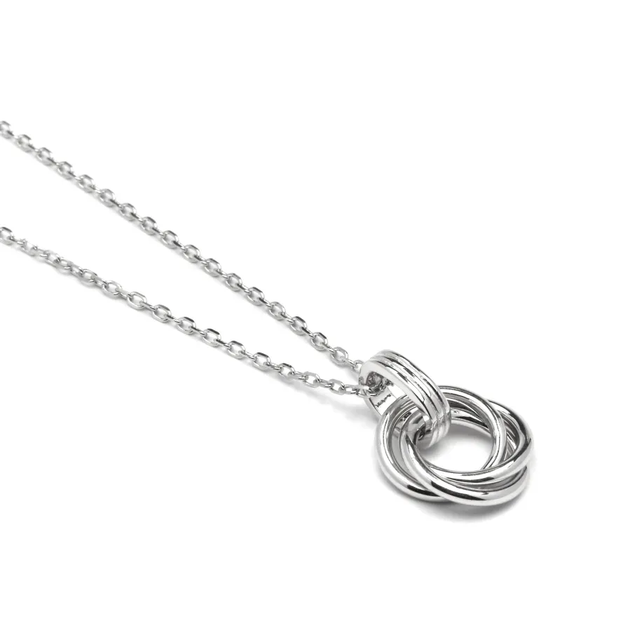 Collar de Plata de Ley 925 y Circonita Brillante acabado rodio - Imad