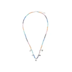 Collar de Plata de Ley 925 y Cristal Multicolor acabado rodio - Muza