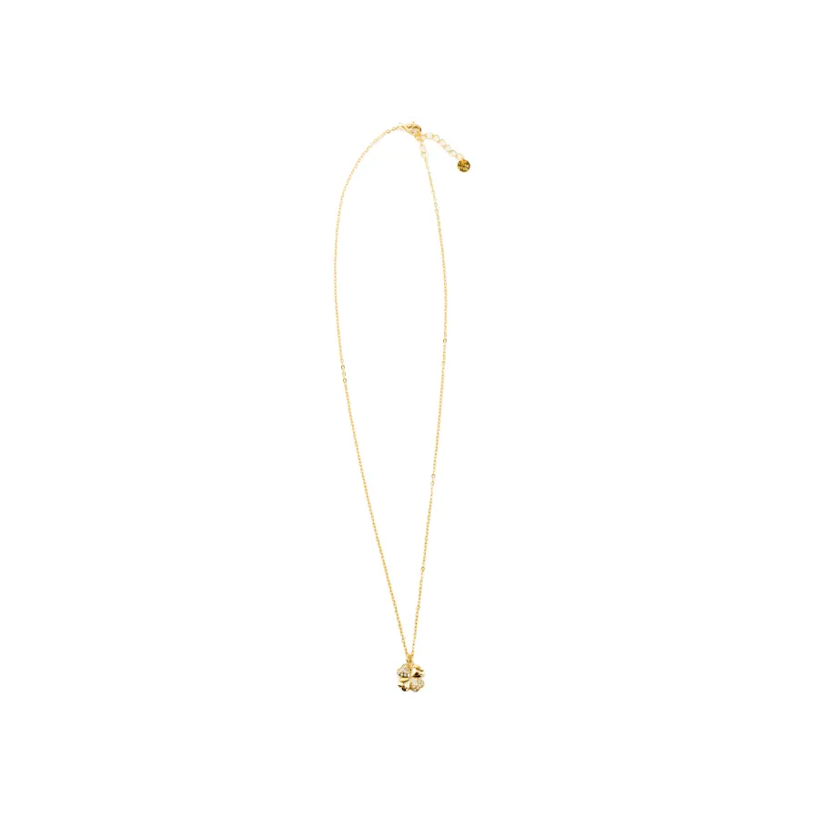 Collar de Plata de Ley 925 y Circonita Brillante acabado en oro amarillo 18K - Lumah