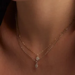 Collar de Plata de Ley 925 y Circonita Brillante acabado en rodio - Oris