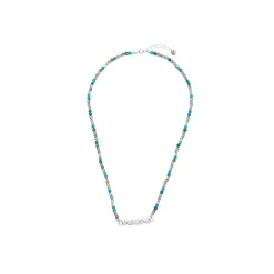 Collar de Plata de Ley 925 y Cristal Azul Oscuro acabado rodio - Mama